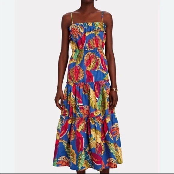 FARM Rio Dresses & Skirts - Farm Rio Anthropologie Women’s Beaks & Bananas Cotton Midi Dress Size M $198